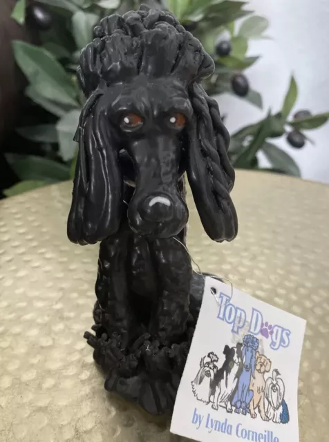 Lynda Corneille Black Sadie The Poodle Spaghetti Top Dogs Figurine New With Tags