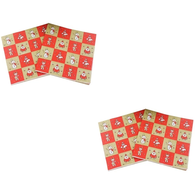 40 servilletas de tela servilletas de papel de Navidad servilletas para cena