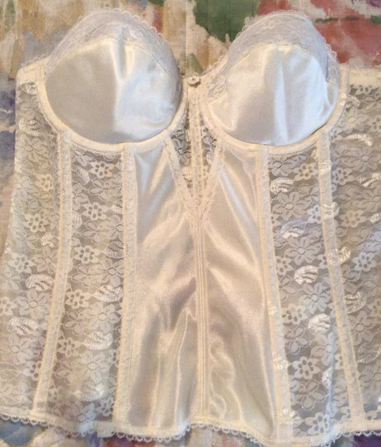 Dominique - Colette, Style 8949, Satin and Lace Corset Bridal Bra, Bustier 36C