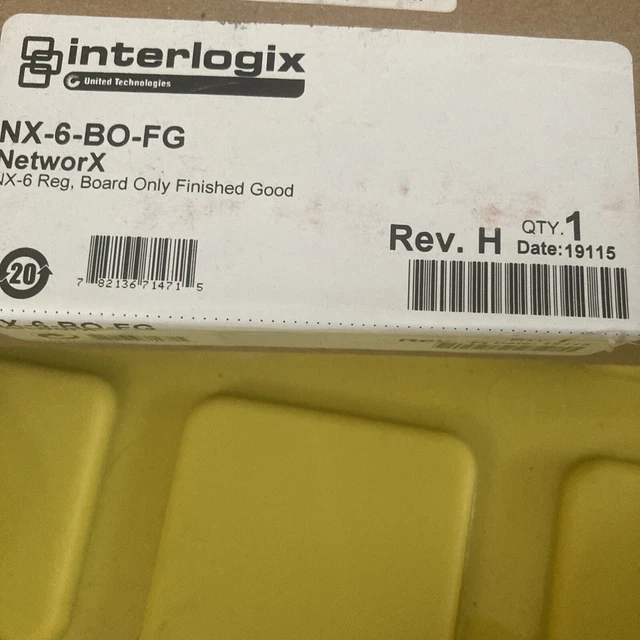 Caddx, G.E, Interlogix, NetworX NX-6 Security Alarm System Panel Board Only