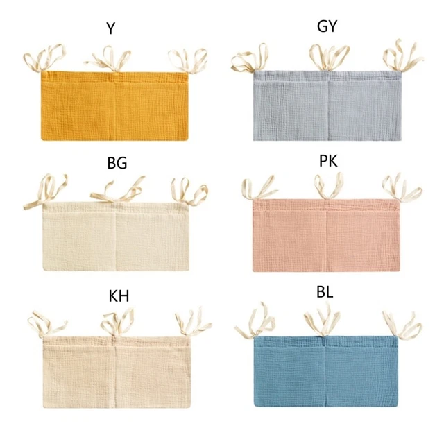 Bolso portátil para organizador de cabecera bolsa de pañales para bebé accesorios para cuna