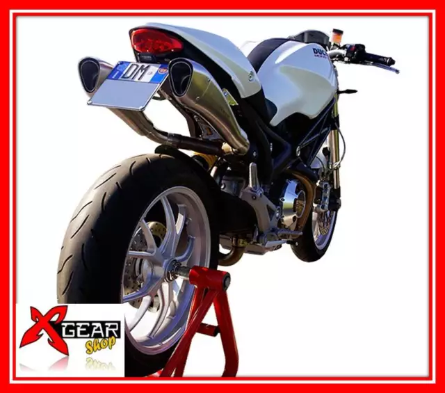 SCARICO HP CORSE per DUCATI MONSTER 796 scarico silencieux TERMINALE OMOLOGATO