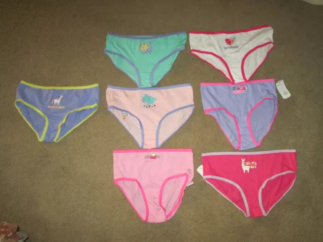 Cat & Jack/ So Girl's bikini panties bundle-sz 12-NWOT-7 pr-multi solid colors