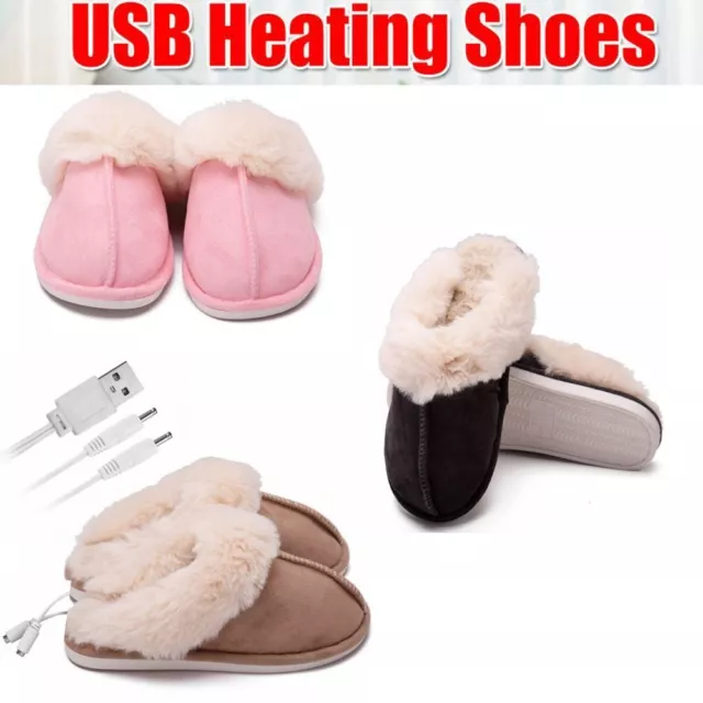 Foot Warmer Shoes Warm Foot Winter Warming Slipper Electric Heated Shoes