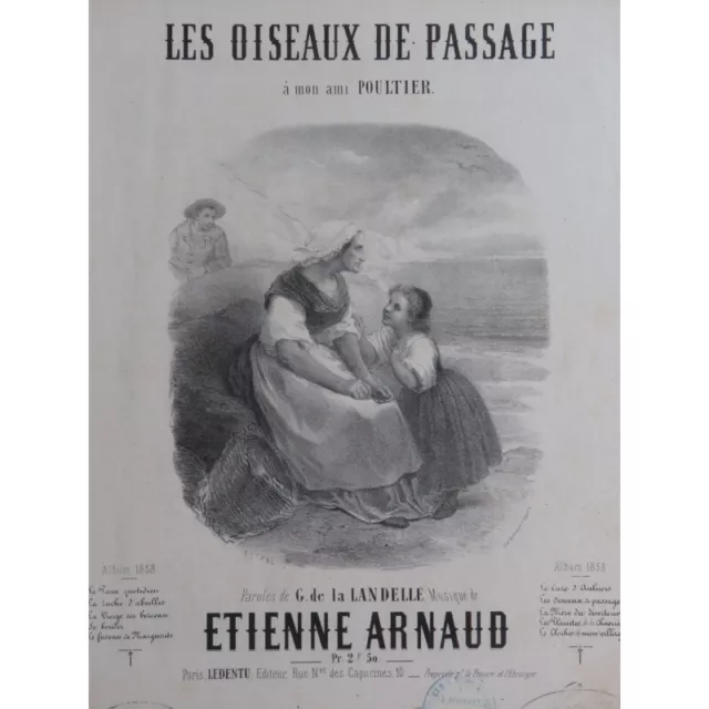 ARNAUD Étienne Les Oiseaux de passage Chant Piano 1858