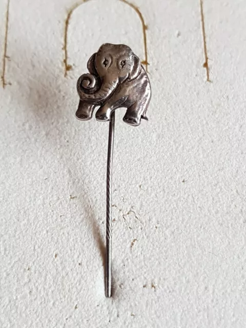 925 Silber Elefant Krawattennadel Revernadel