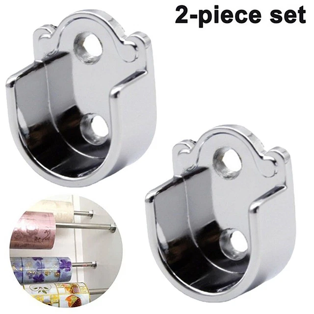 High Quality Wardrobe Rail Hanger Rod Bracket for Clothes Tube Support