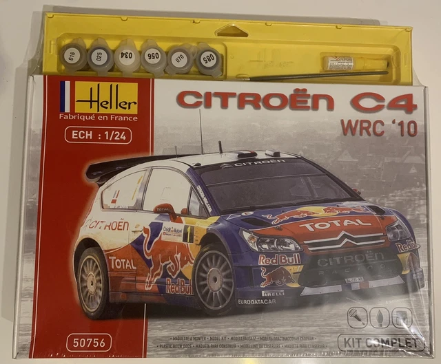 Maquette Citroën C4 WRC 2010 Heller - Échelle 1/24 - Modèle Détail Collection