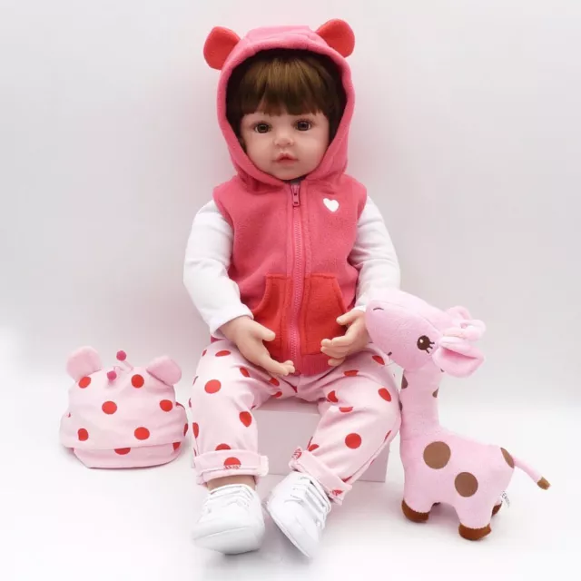 60cm 24 Inch Reborn Doll Newborn Cute Baby Girl Dolls Toddler Children's Toys