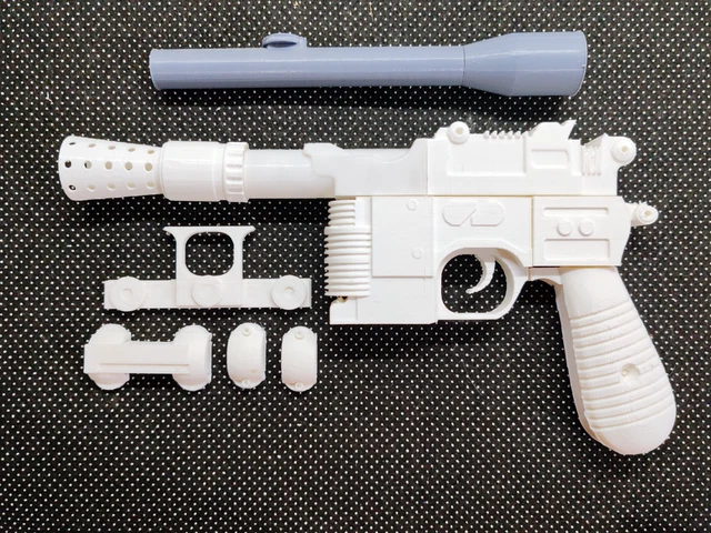 Han Solo Blaster DL-44 3D Model Kit Unassembled Unpainted  starwars Cosplay prop