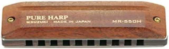 Suzuki Diatonic Harmonica PURE HARP MR-550H - Key of G F/S w/Tracking# Japan New
