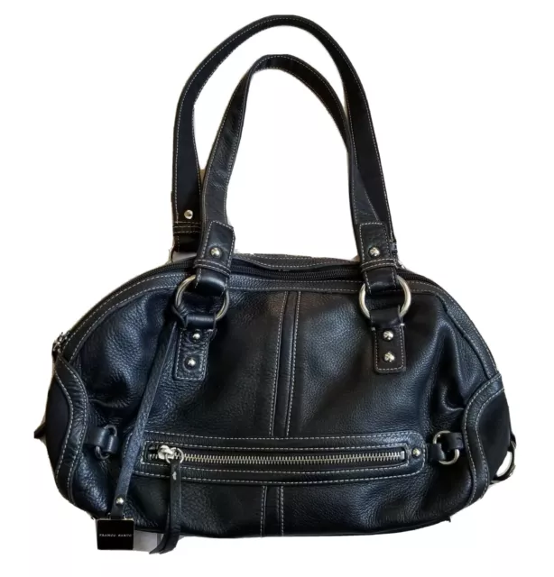 Franco Sarto Women's Black Leather Purse Handbag Shoulder Bag