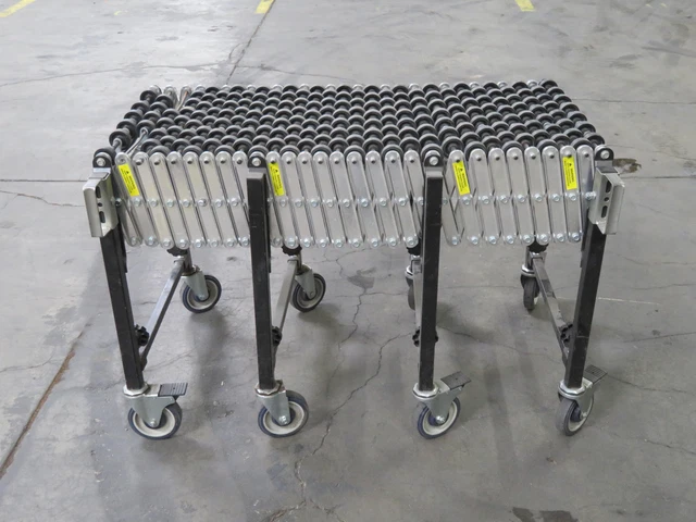 13D467 200 LBS Cap Accordion Roller Conveyor 12 Ft x 18 In T183142