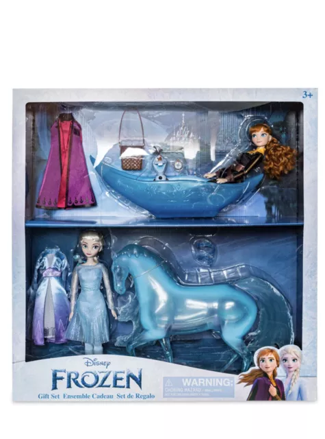 Juego de regalo de muñecas clásicas congeladas oficiales de Disney - nuevo en caja - Elsa Anna Olaf Nokk