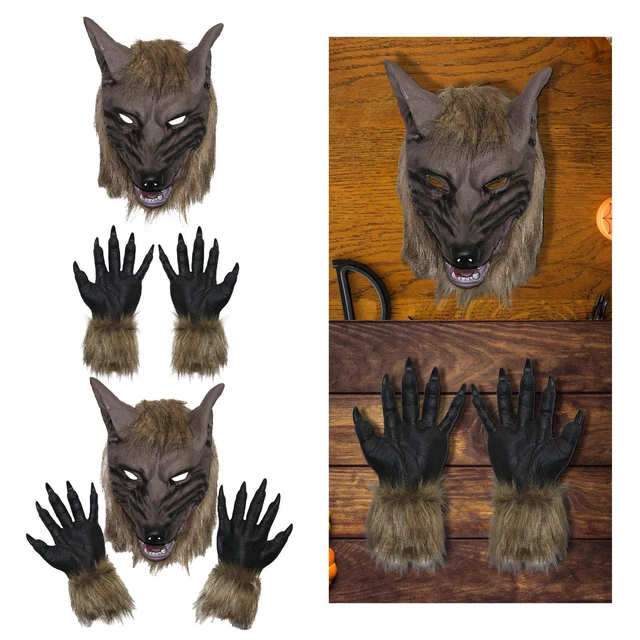 Halloween - Mains/gants De Loup-garou D'horreur Gris - Accessoires D