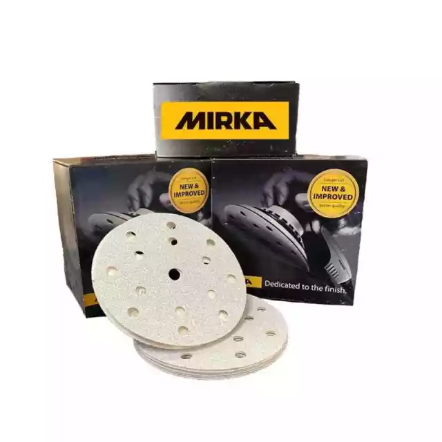 Mirka Basecut Hook And Loop 150Mm Sanding  Discs 10/25/50/100 6" Abrasive