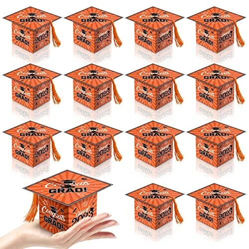 Graduation Party Favor 36 PCS Graduation Candy Boxes Orange Class of 2023