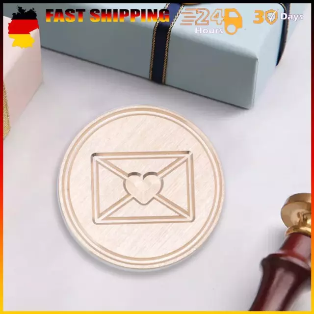 Neu Runder Stempel Kupferkopf 3D-Relief-Emaille-Kupferkopf für Geschenk (W43)