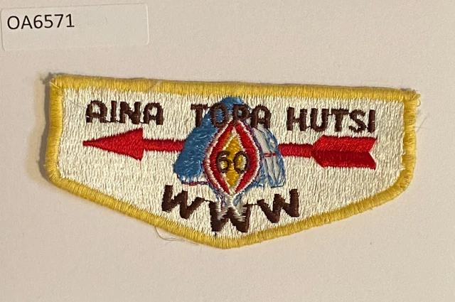Boy Scout OA 60 Aina Topa Hutsi Lodge Flap