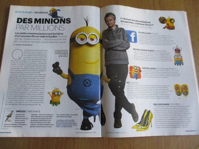 COUPURE DE PRESSE Des Minions Par Millions Ref Jf.20 EUR 3,00 - PicClick FR