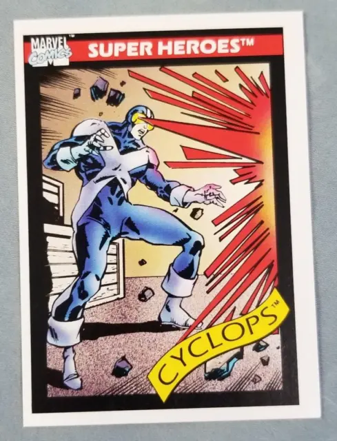 1990 Impel Marvel Universe Super Heroes Cyclops Card #8