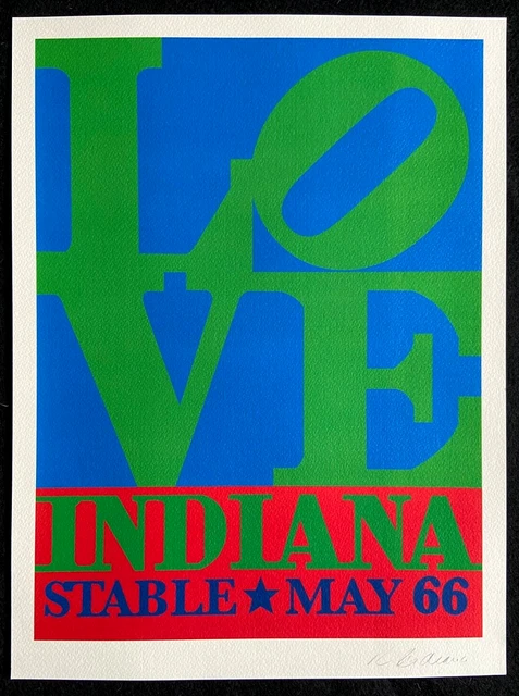 Robert Indiana-Litografia Guggenheim 1998 ( Jim Dine Lichtenstein Oldenburg)