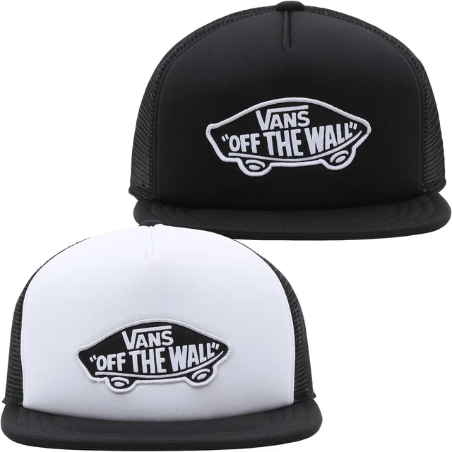 Vans Mens Off the Wall Board Mesh Panel Adjustable Snapback Trucker Cap