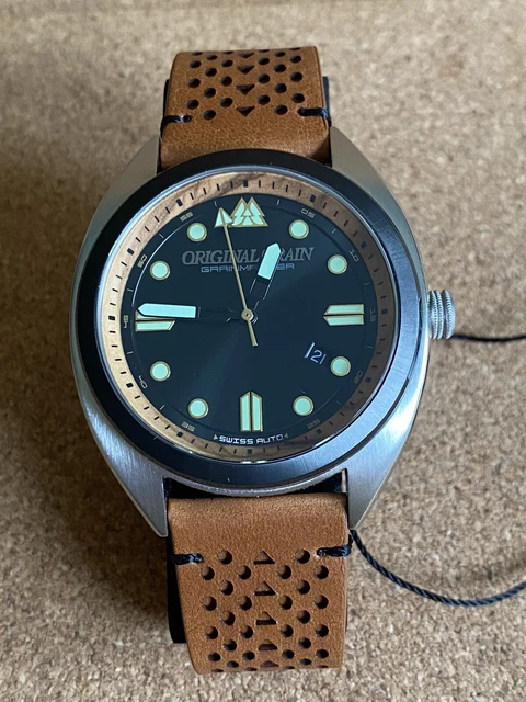 New Original Grain Grainmaster Swiss automatic Men’s watch. Movement ETA 2824-2.