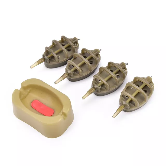 INLINE METHOD CARP Fishing Feeder 4 Feeders Mould fishing Tackle  Accessor~DC EUR 9,71 - PicClick FR
