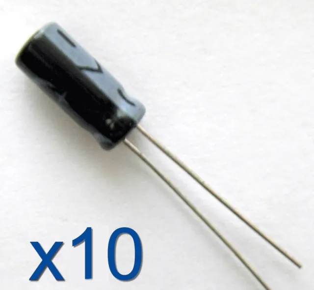 10x condensateur électrolytique 50V 0,1uF / 10x Aluminium Radial Capacitor 8x4mm