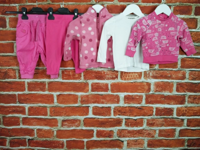 Baby Girl Bundle Age 6-9 Months Next Mothercare Bottoms Tops Fleece Sweater 74Cm