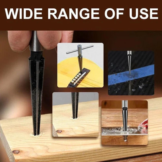 T-Handle Tapered Reamer Chamfer Hole Opener Chamfer Bridge Pin Hole;