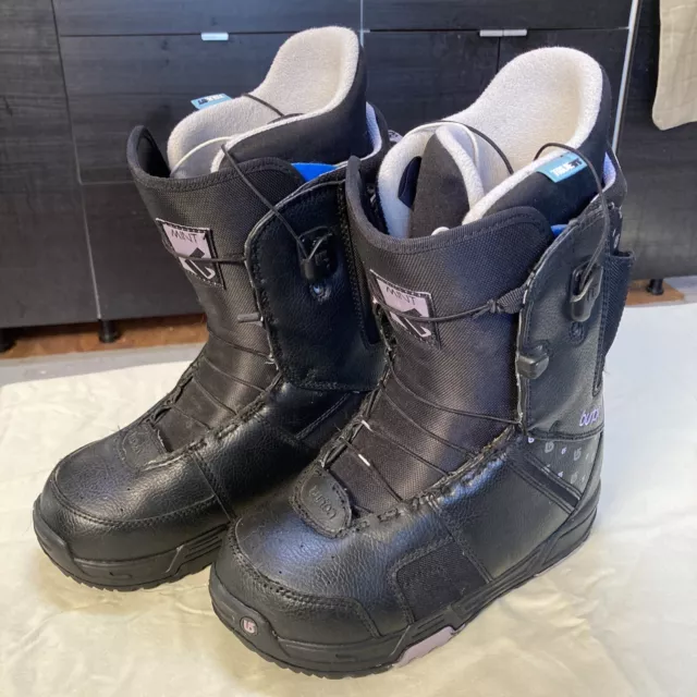 Burton Mint TrueFit Boots Womens Size 7 Black Perfomance Speedlace Snowboard Ski