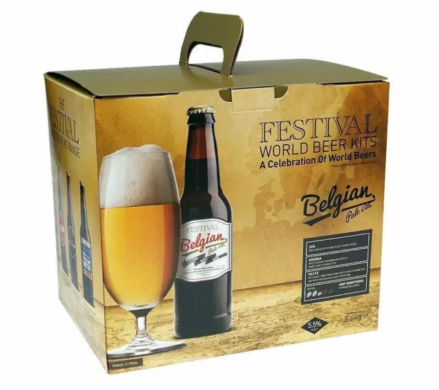 Kit de cerveza artesanal PALE ALE BELGA FESTIVAL 40 pintas - elaboración casera