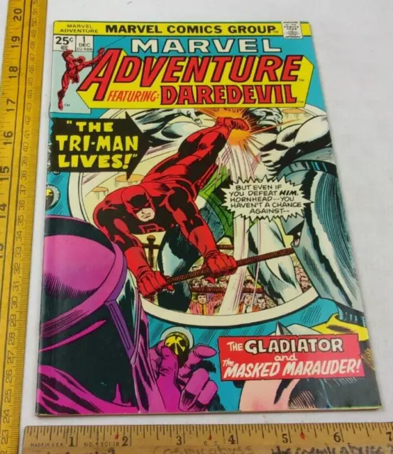 Marvel Adventure #1 VF/NM comic book 1970s Daredevil The Gladiator HIGH GRADE