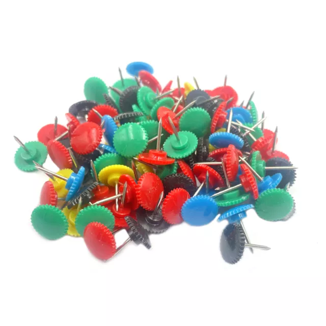 Standard Plastic Thumb Tacks Steel Point Pushpins Push Pins,300Pcs Thumb Tacks