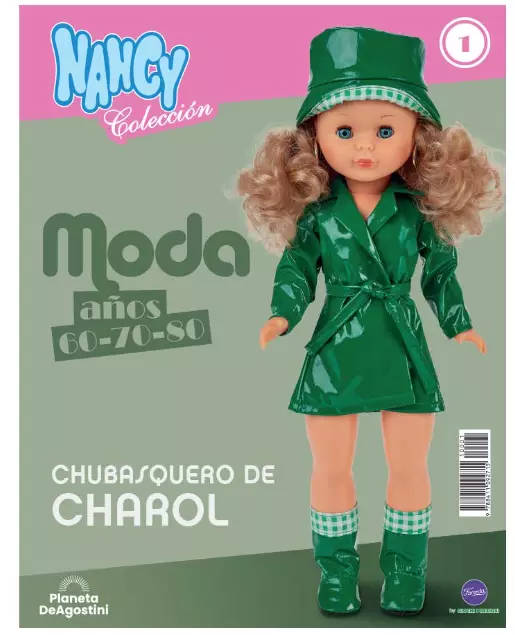 ★ NANCY Moda años 60 70 80 - Chubasquero de Charol completo - #01 - SOLO VESTIDO 2