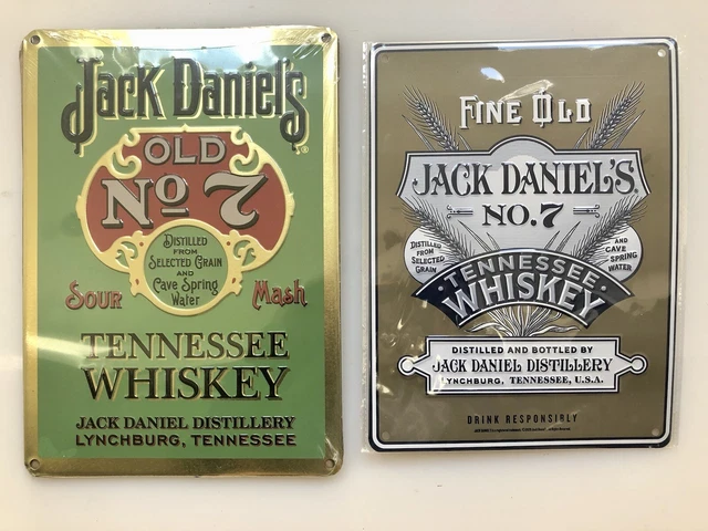 Jack Daniel's  Legacy #1 & #2 - Collectable Tin Signs - Brand New Still Sealed