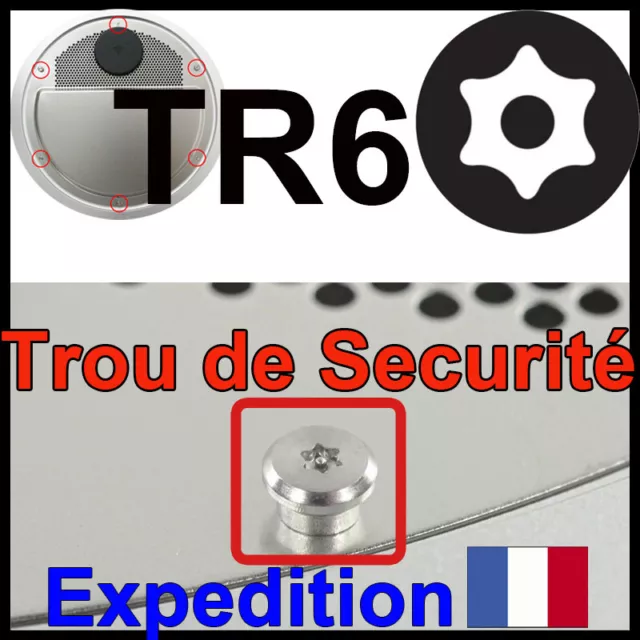 TOURNEVIS TORX T6 TR6 de securité T6H idéal démontage Vis Mac Mini Apple  embout EUR 9,90 - PicClick FR