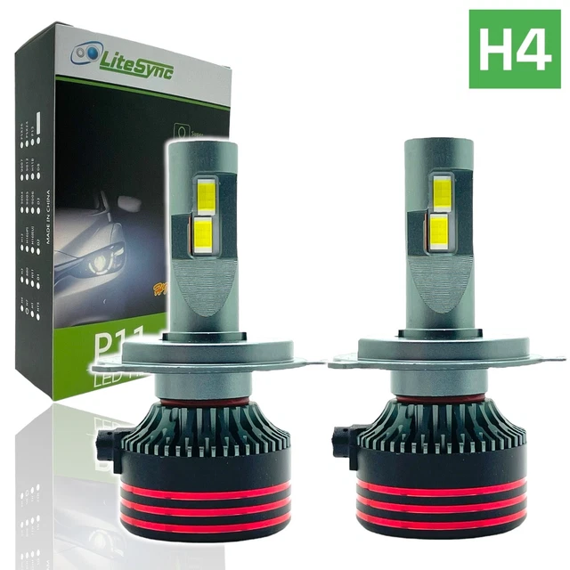 Pack Ampoules LED H4 TOYOTA Previa / Estima I XR10, XR20 (01.1990 à 08.2000) - Blanc 72W