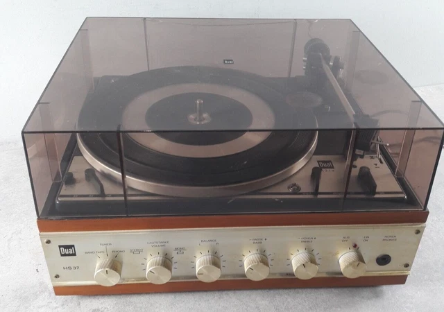 Ampli Vintage DUAL CV HS 37 Rénové – Chaîne HiFi Allemande Blanche – Son Chaleureux