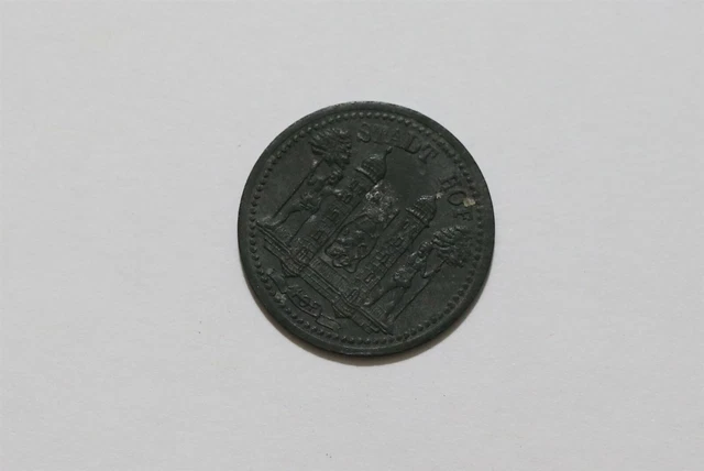 Germany War Money Token 10 Pfennig 1918 Hof Zinc B34 #Z742