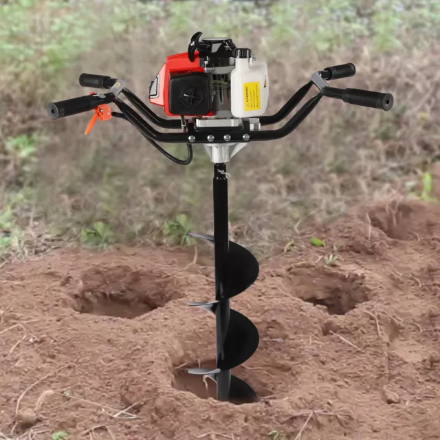 2 Stroke 3HP Two Men Gas Power Post Hole Digger Honda Engine with 8-inch Auger