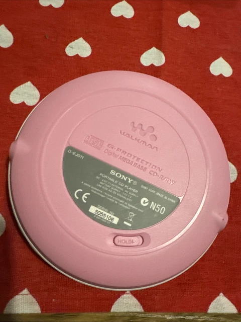 SONY D-EJ011 CD Walkman Player Rare Pink D-EJ011 DEJ011 Disc D EJ011 ...