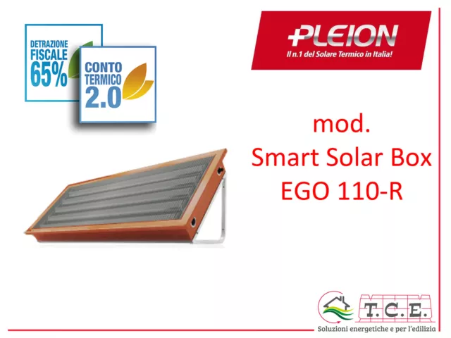 Solare termico PLEION mod. SMART SOLAR BOX EGO 110R circ. naturale  no Solcrafte