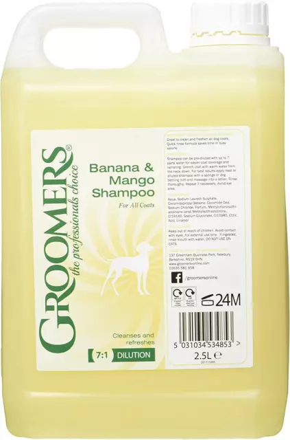Banana Mango Dog Shampoo 2.5 Litre