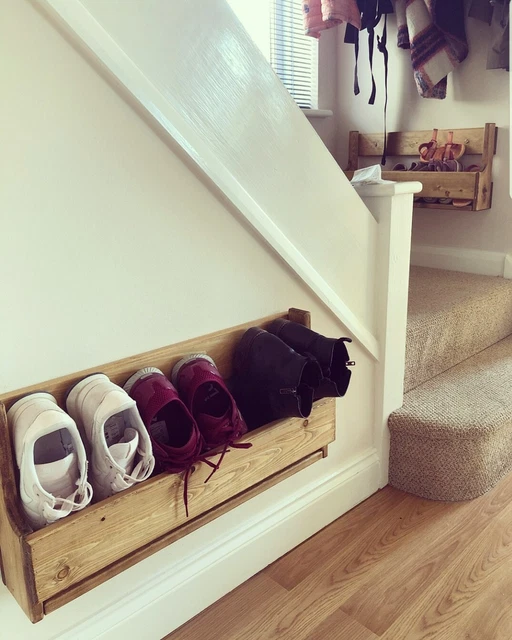 Wall mounted pallet shoe rack best sale