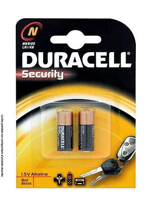 2 Pile Batteria Duracell Microstilo Security 1.5V Alcalina N (Mn9100/Lr1/Kn)