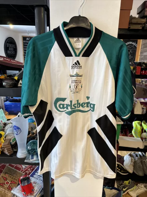 Liverpool 1993-95 Home Football shirt Adidas Carlsberg Medium Original Vintage