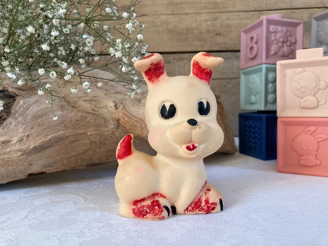 Jouet Chien Vintage Pouet Rubbertoys Original Italie - 12 Cm - Fonctionne Encore !
